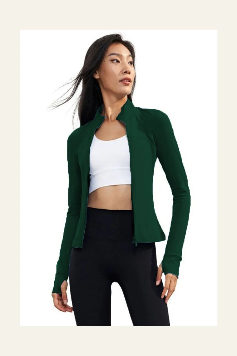 Fitted Jacket - Dark Green sold by Alala