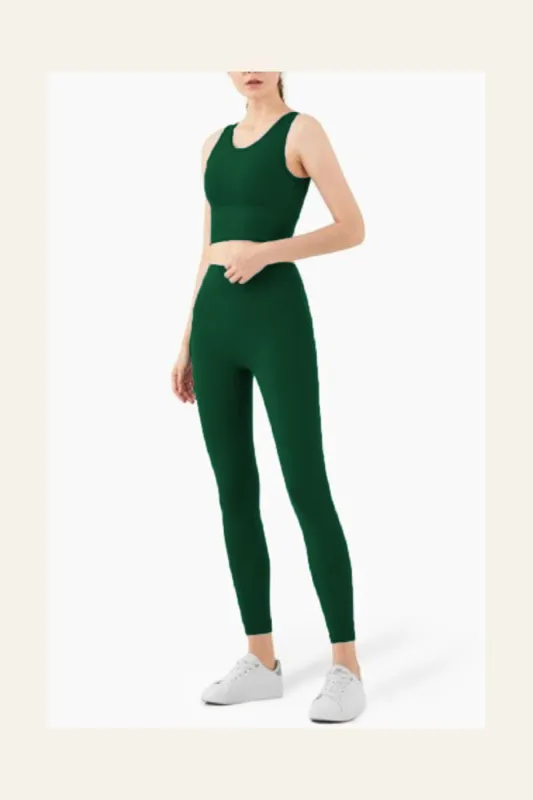 Ankle Length Legging - Dark Green sold by Alala