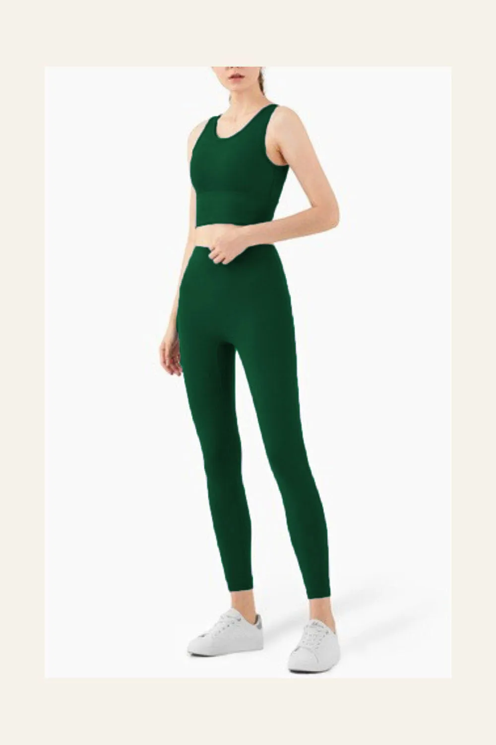 Ankle Length Legging - Dark Green sold by Alala
