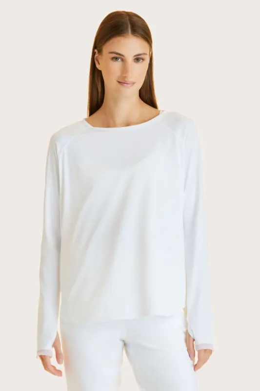 Fractal Raglan Long Sleeve Tee sold by Alala
