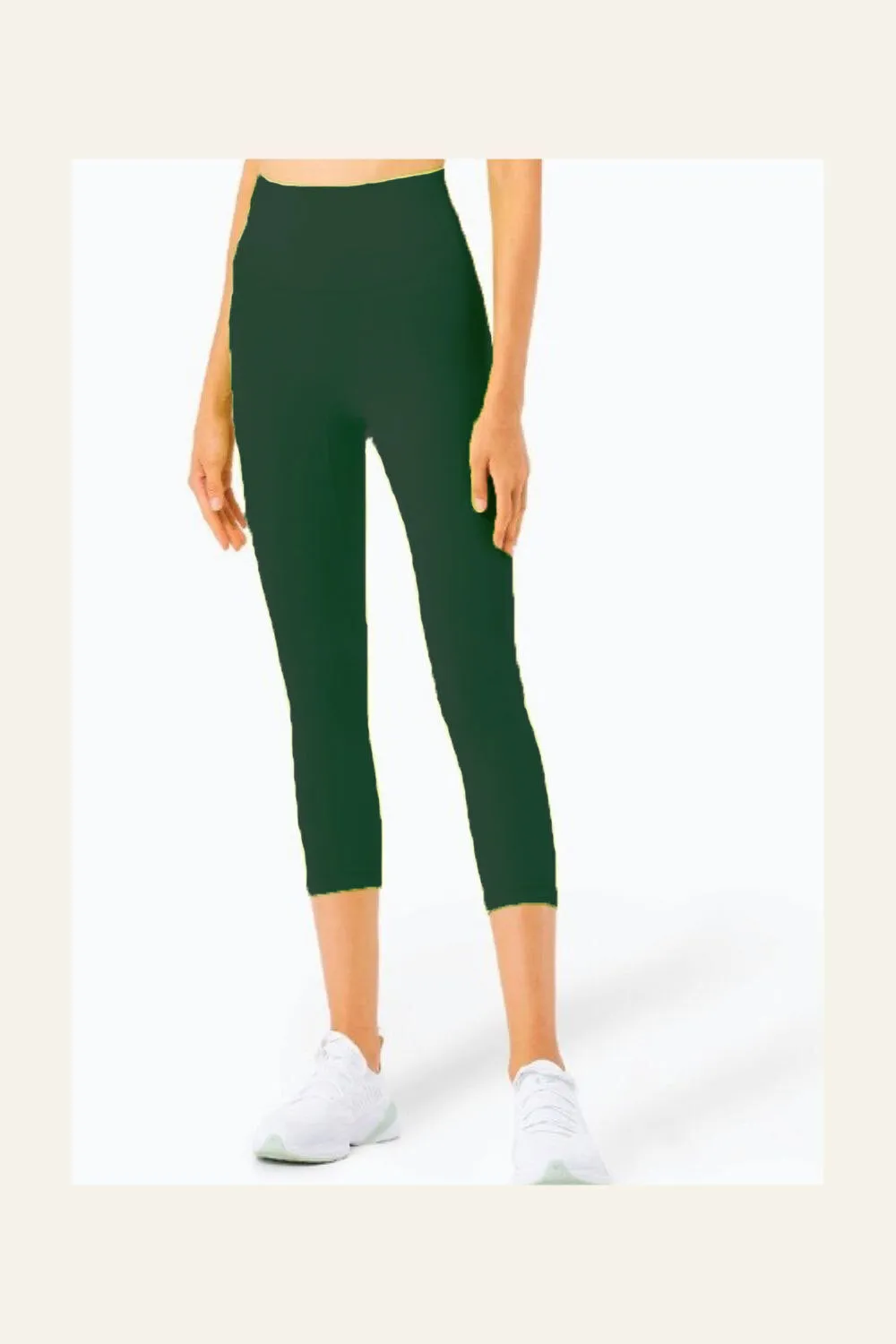 Crop Legging - Dark Green sold by Alala