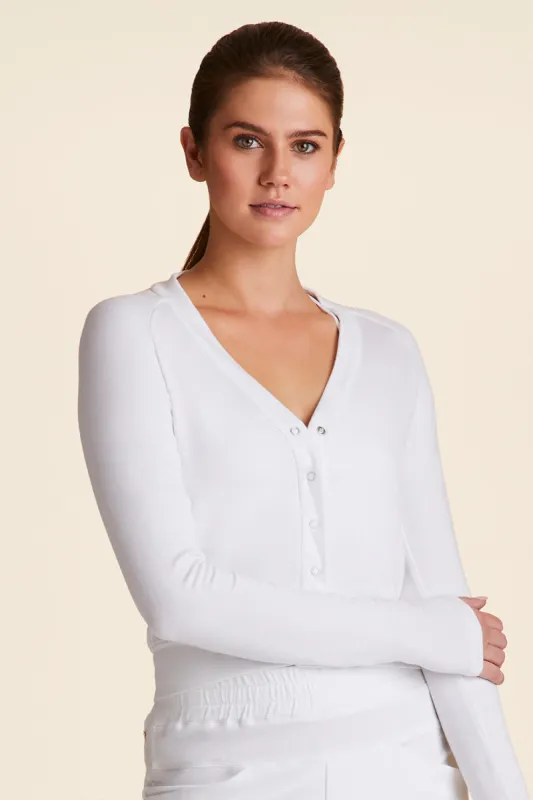 Snap Cardigan sold by Alala