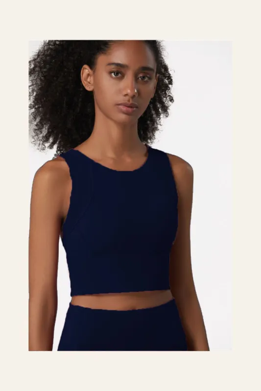 Bra Tank - Navy sold by Alala