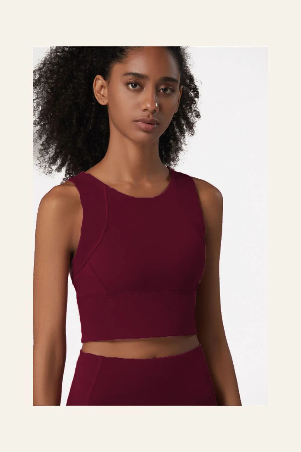 Bra Tank - Red Bean sold by Alala