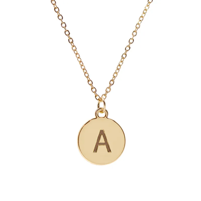 #16430G - Weiss Initial Necklace Available in Any Letter of the Alphabet - Adjustable from 18"-21" sold by Albert Weiss