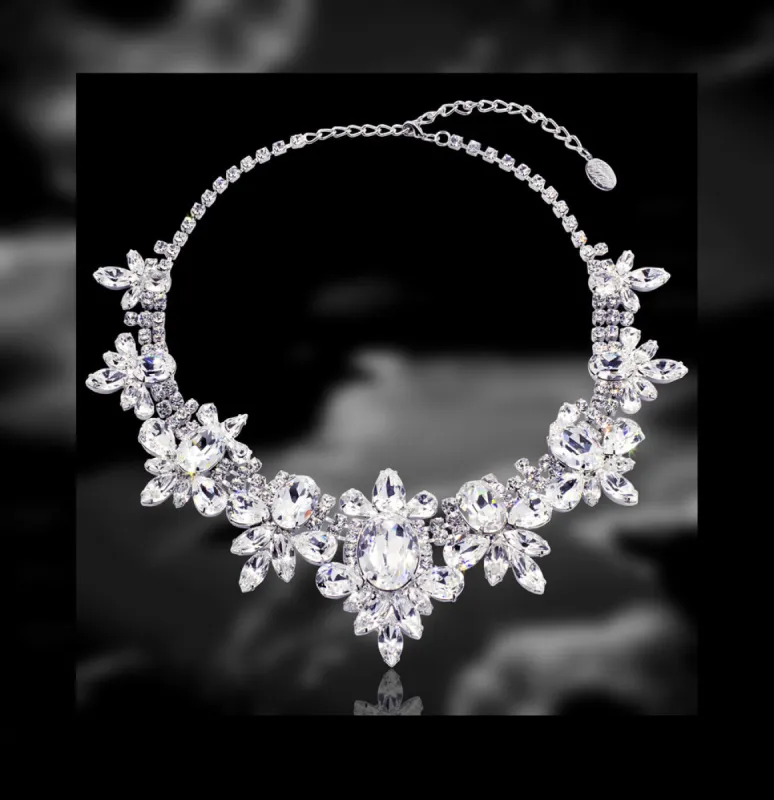#16783 - Elegant Cluster Necklace sold by Albert Weiss