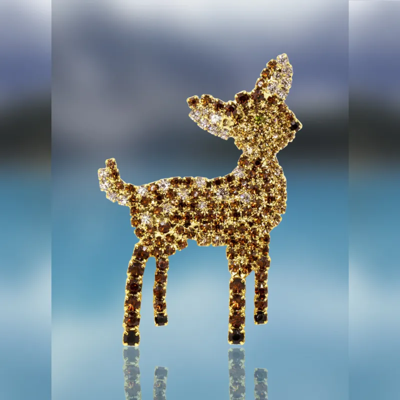 Fawn Pin with Swarovski Crystal Stones by Albert Weiss sold by Albert Weiss