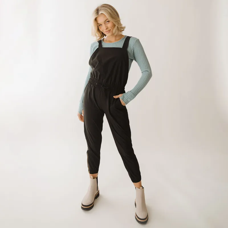 Black Classic Overall Jumpsuit sold by Albion