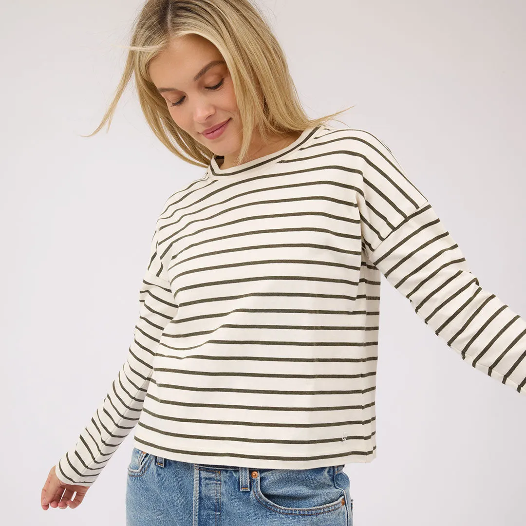 Striped Basic Long Sleeve, Pine sold by Albion product image thumbnail 2