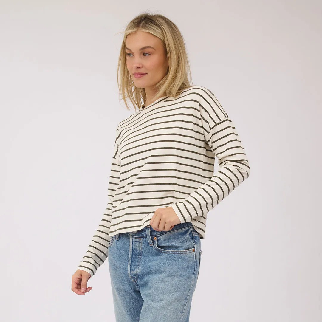 Striped Basic Long Sleeve, Pine sold by Albion product image thumbnail 4
