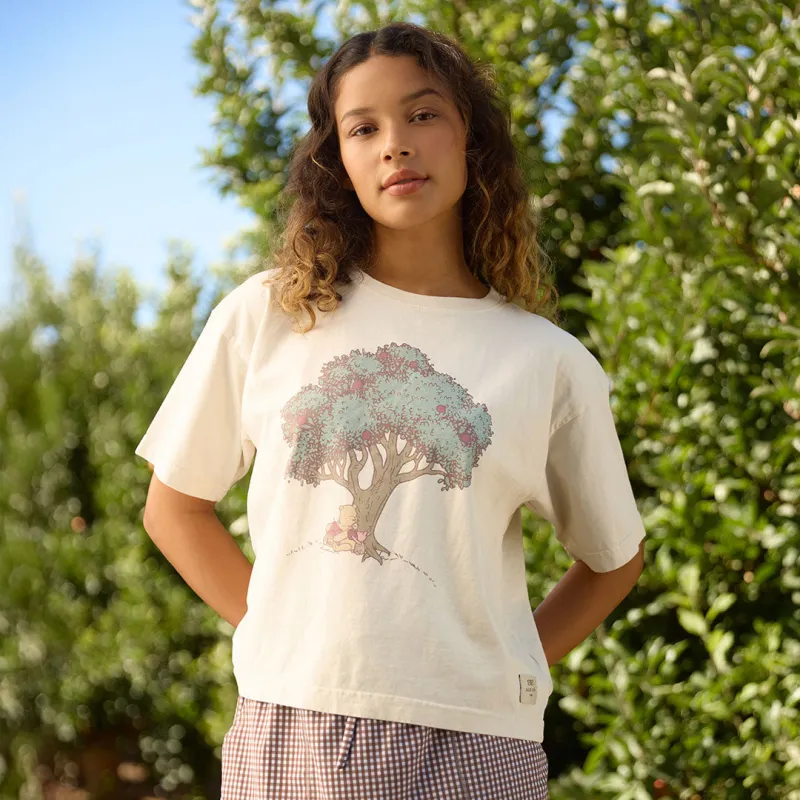 Disney Winnie the Pooh & Tree Oversized Tee, Natural sold by Albion