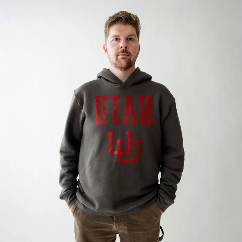 Utah Men's Hoodie, Charcoal - Utah sold by Albion