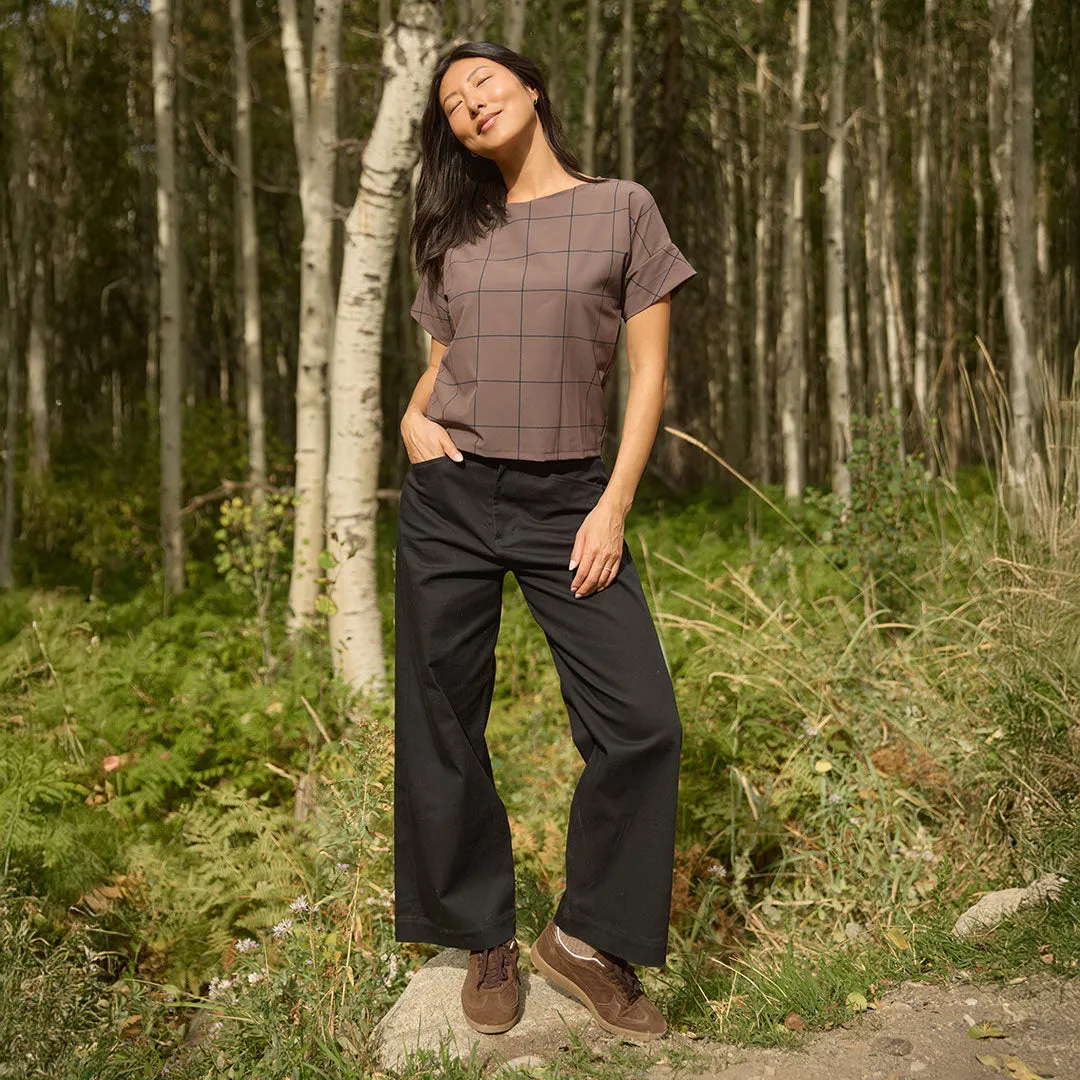 Boss Tee, Brown/Black Windowpane sold by Albion product image thumbnail 2
