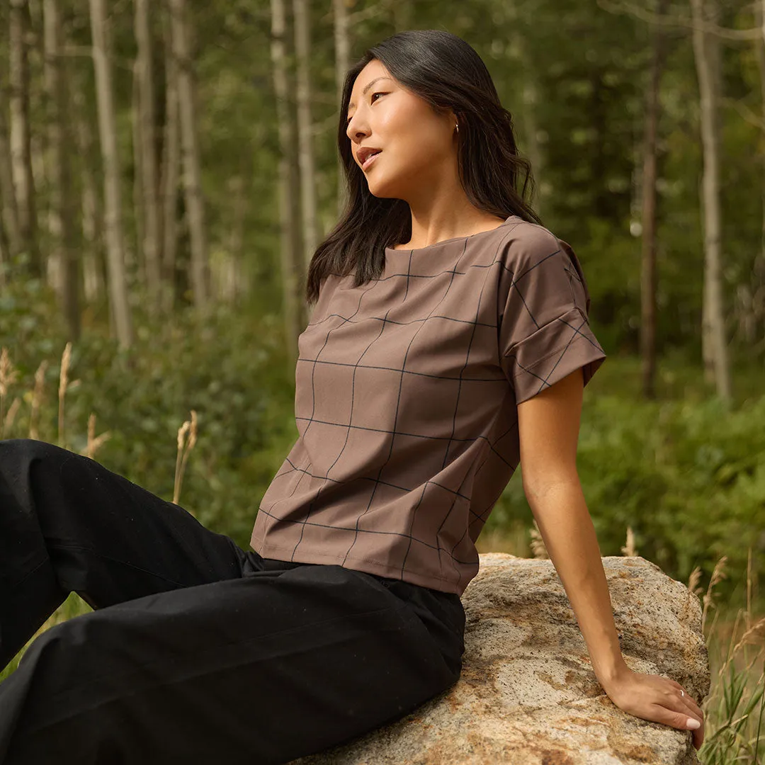 Boss Tee, Brown/Black Windowpane sold by Albion product image thumbnail 4