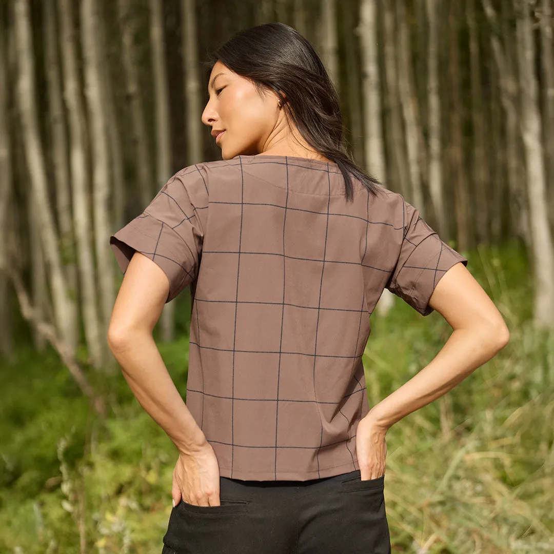 Boss Tee, Brown/Black Windowpane sold by Albion product image thumbnail 5
