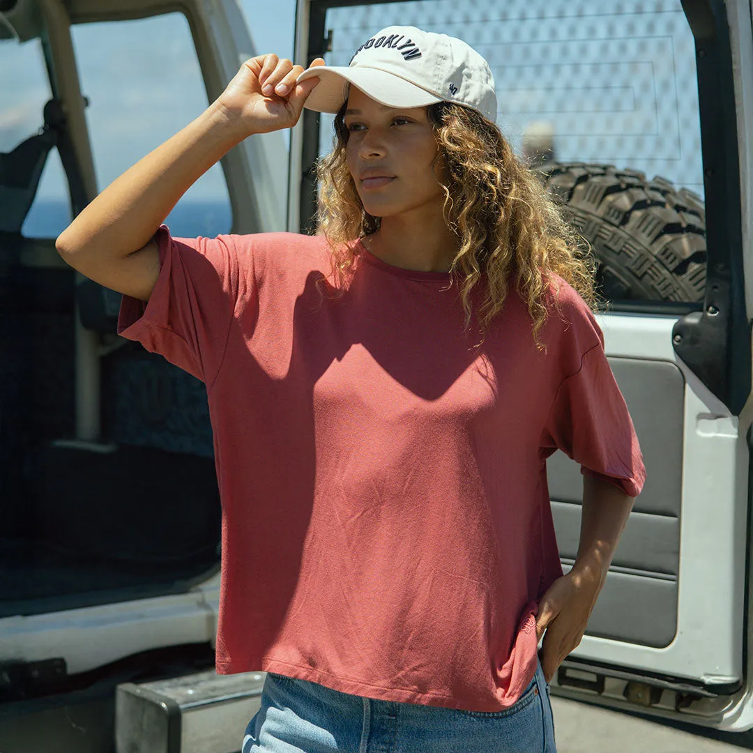 Perfect Oversized Bamboo Tee, Scarlet sold by Albion product image thumbnail 5