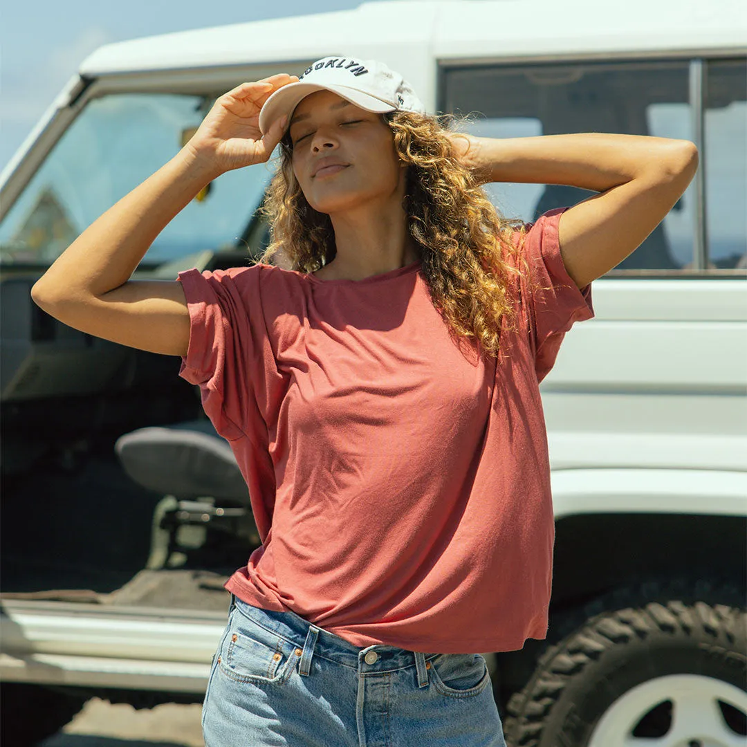 Perfect Oversized Bamboo Tee, Scarlet sold by Albion product image thumbnail 2