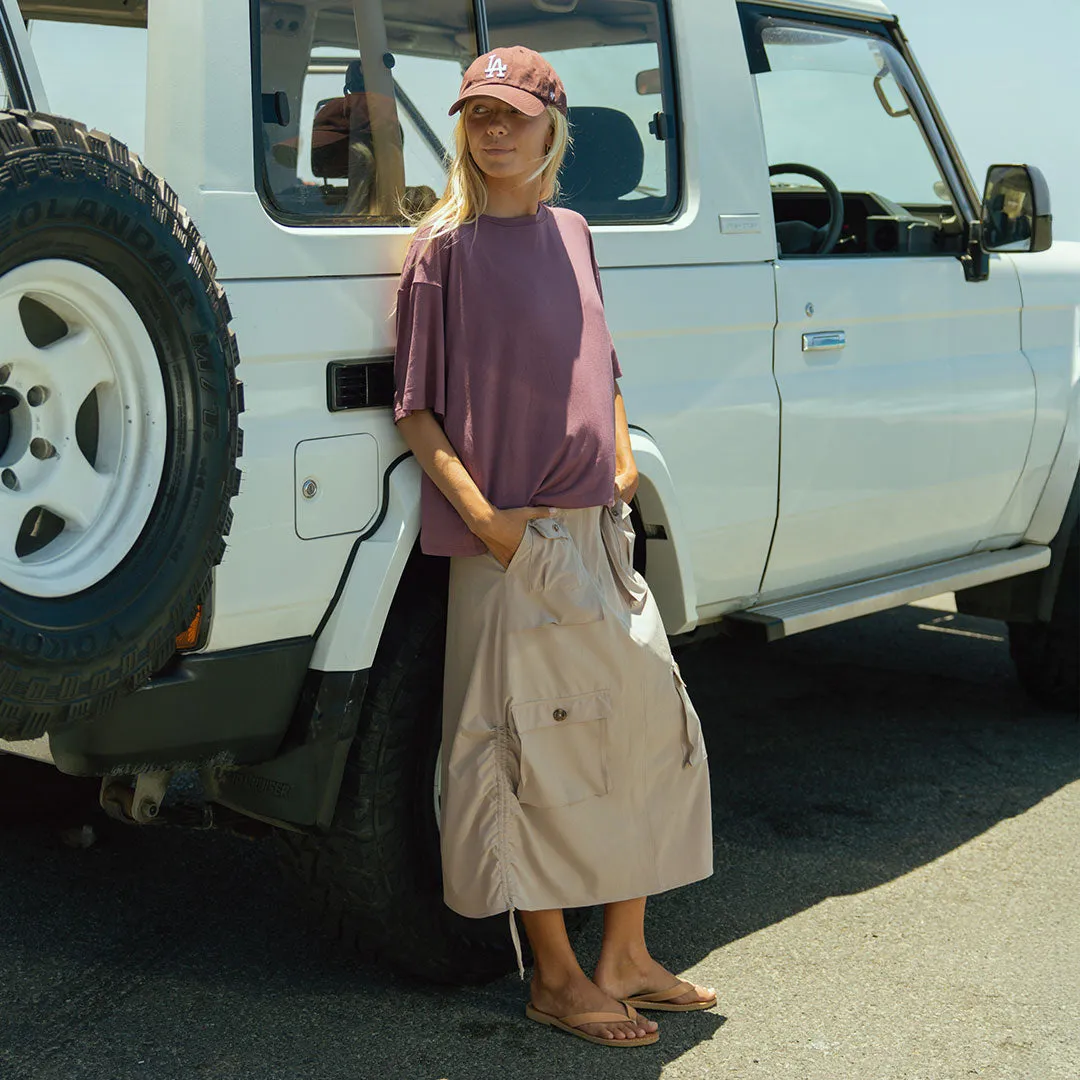 Perfect Oversized Bamboo Tee, Plum sold by Albion product image thumbnail 2
