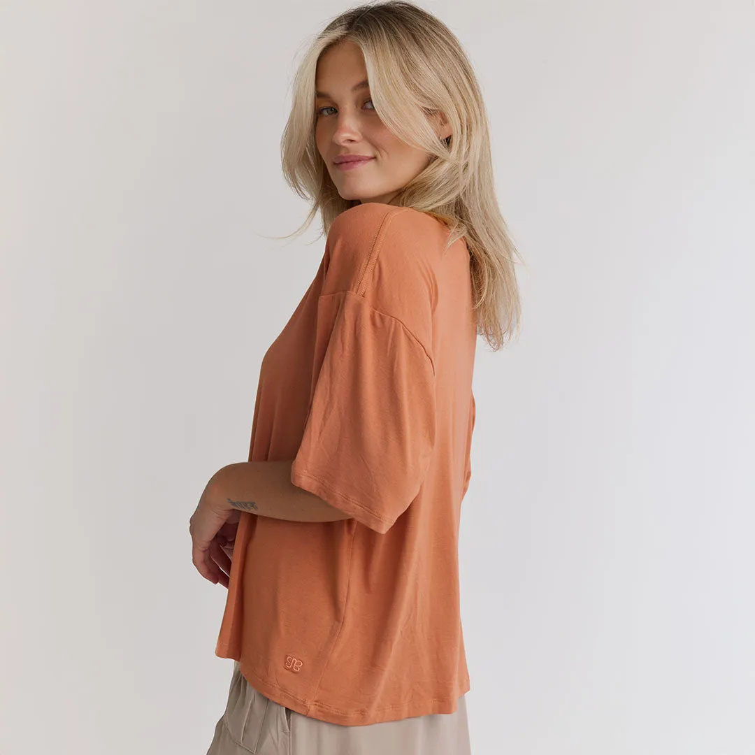 Perfect Oversized Bamboo Tee, Marmalade sold by Albion product image thumbnail 2