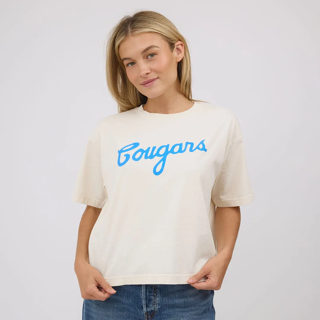 BYU Oversized Tee, Natural - Cougars sold by Albion
