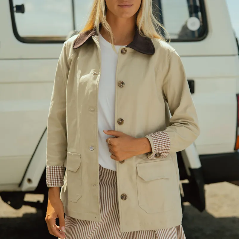 Fisherman Jacket, Brown Canvas made by Albion