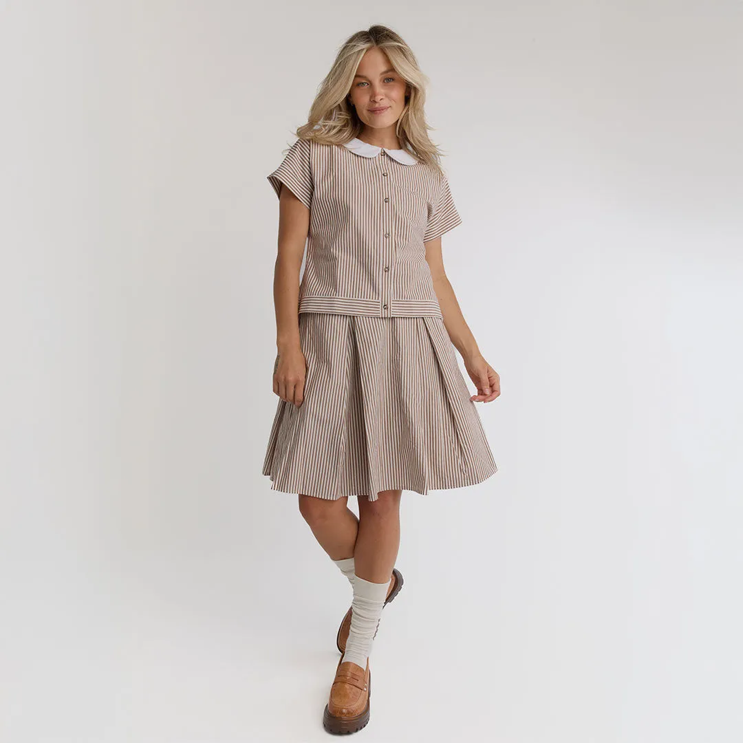 The Wendy Top, Brown Stripe sold by Albion product image thumbnail 2