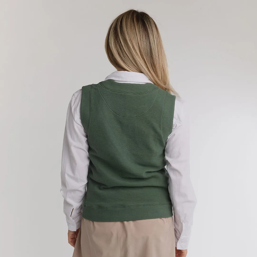 Atlas Ribbed Vest, Green sold by Albion product image thumbnail 5