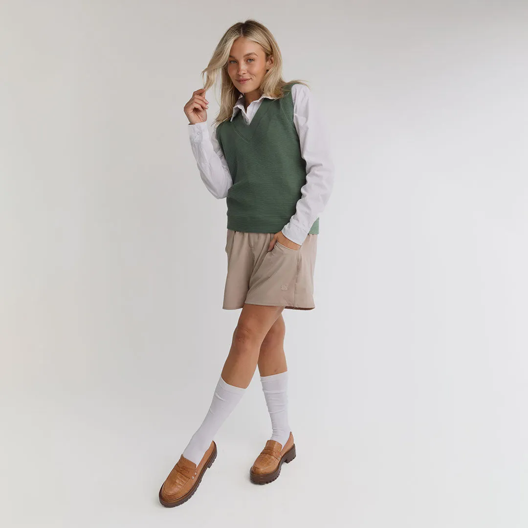 Atlas Ribbed Vest, Green sold by Albion product image thumbnail 2