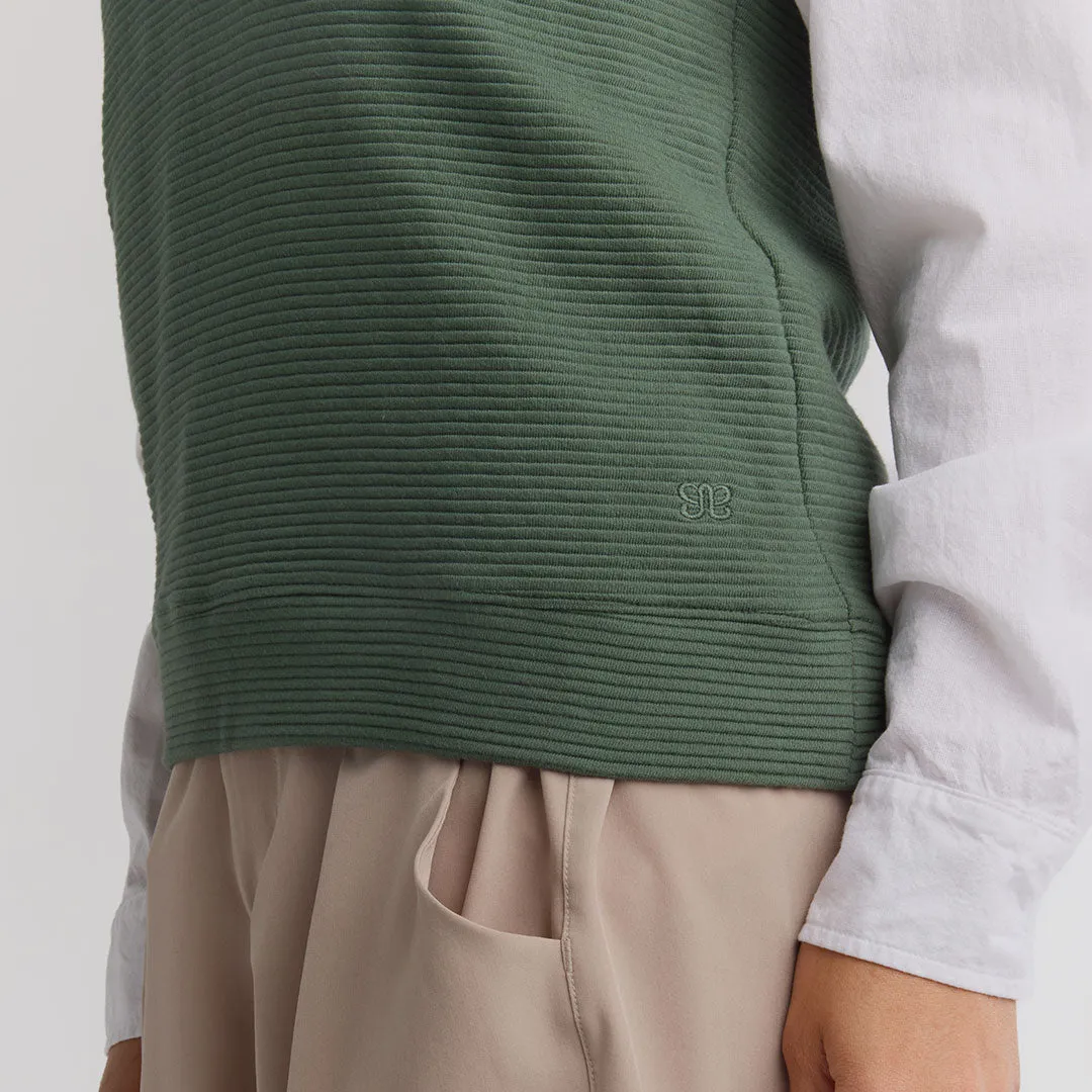 Atlas Ribbed Vest, Green sold by Albion product image thumbnail 4