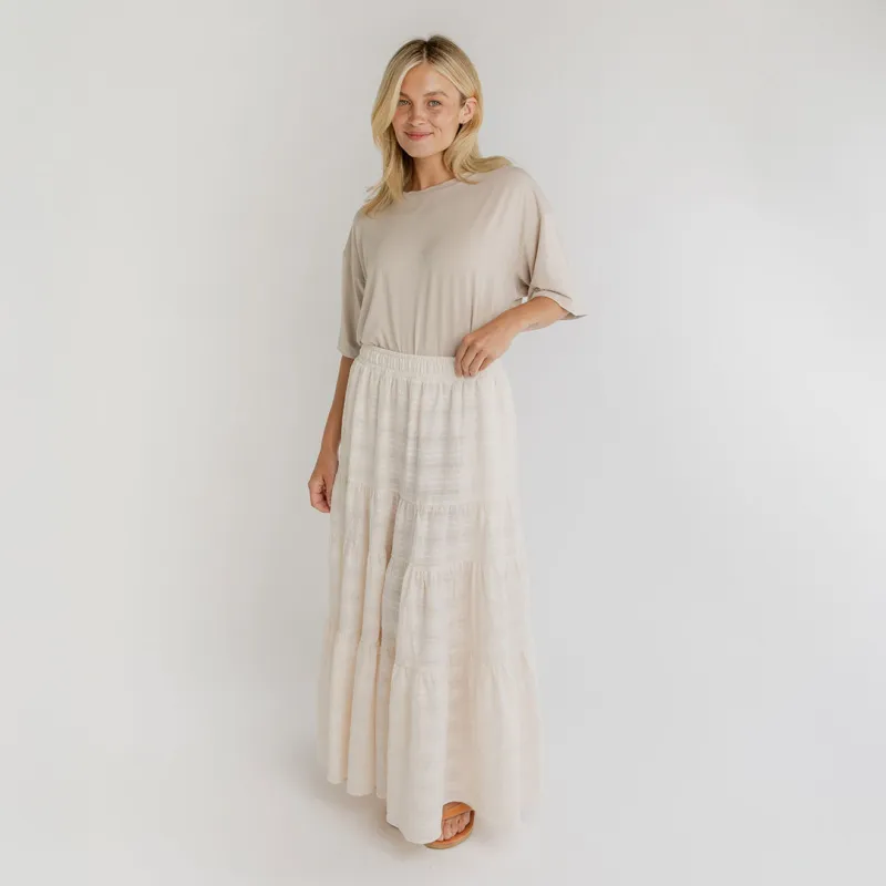 Maxi Skirt, White made by Albion