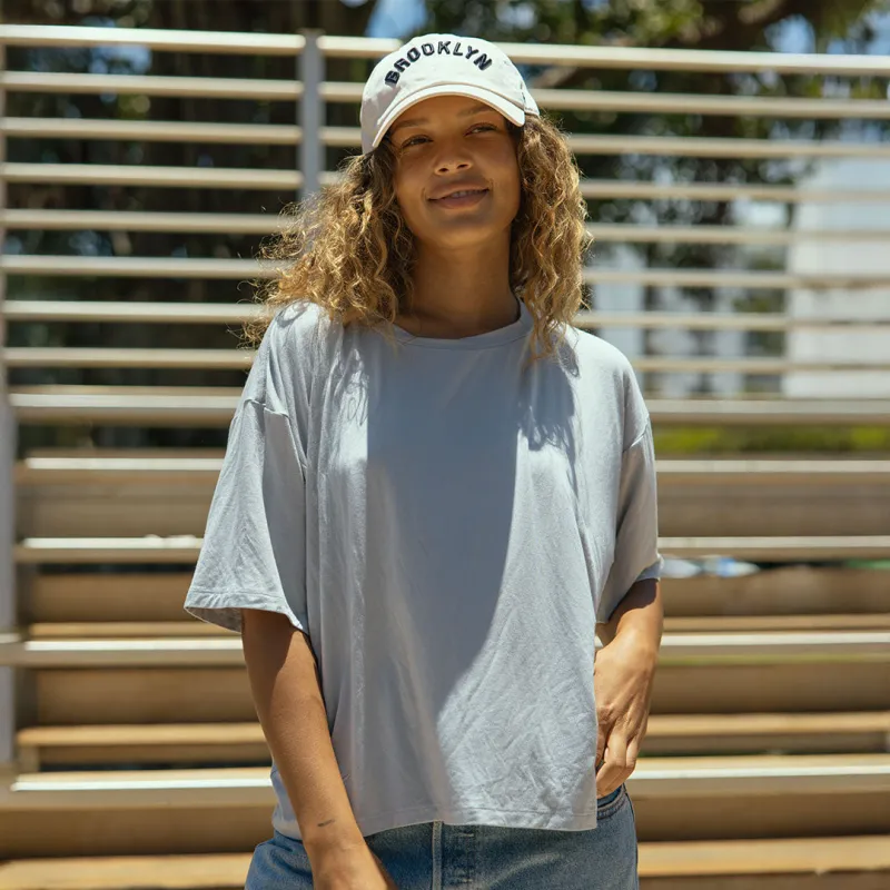 Perfect Oversized Bamboo Tee, Cloud sold by Albion