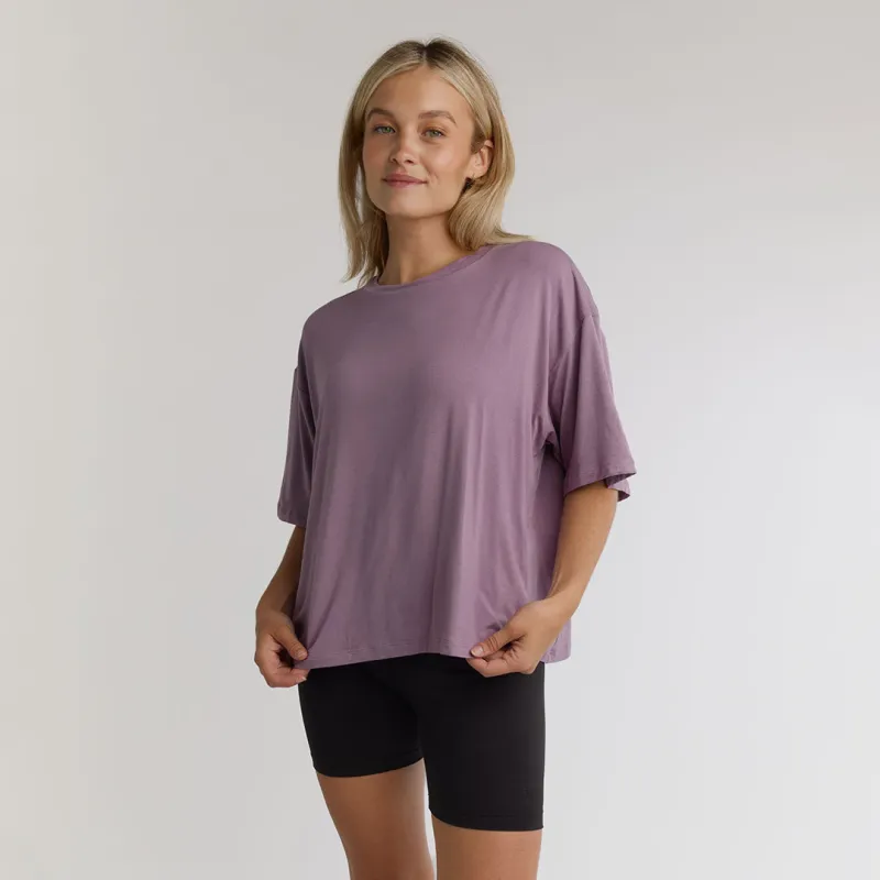 Perfect Oversized Bamboo Tee, Lavender sold by Albion