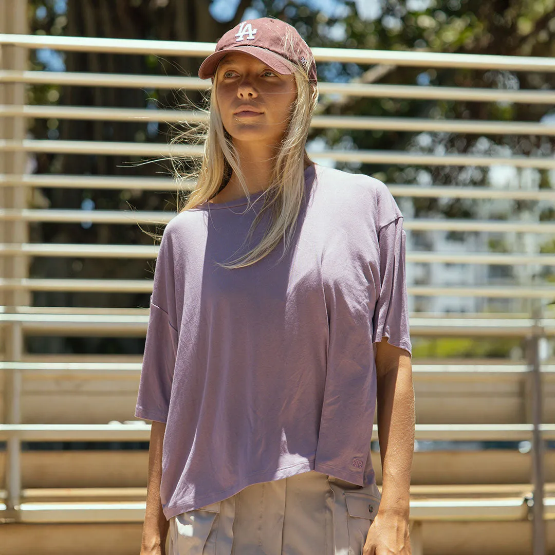 Perfect Oversized Bamboo Tee, Lavender sold by Albion product image thumbnail 5