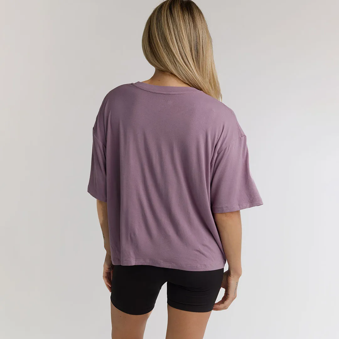 Perfect Oversized Bamboo Tee, Lavender sold by Albion product image thumbnail 4