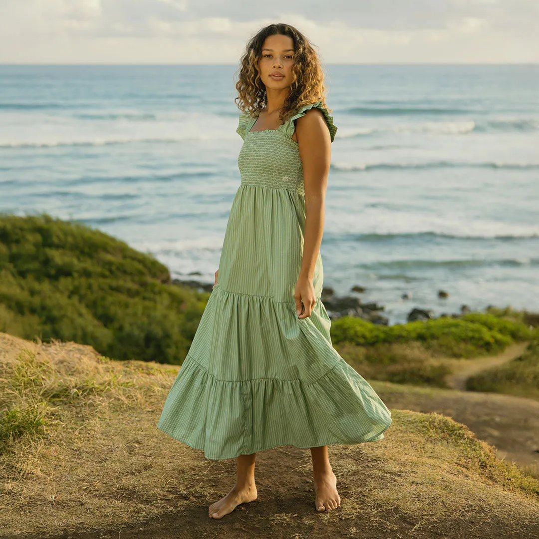 Verse Dress, Green and White Stripe sold by Albion product image thumbnail 2