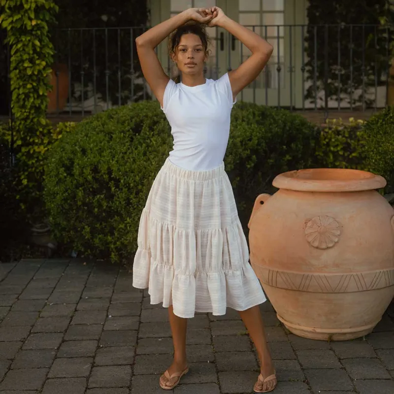 Salinas Skirt, White sold by Albion