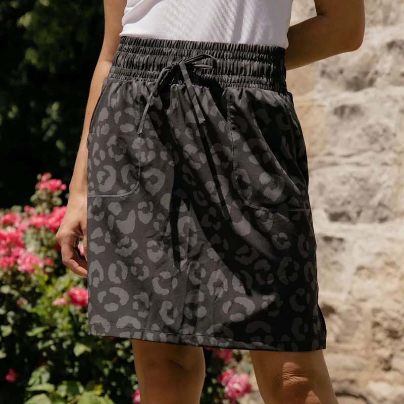 The Away Skirt, Leopard made by Albion