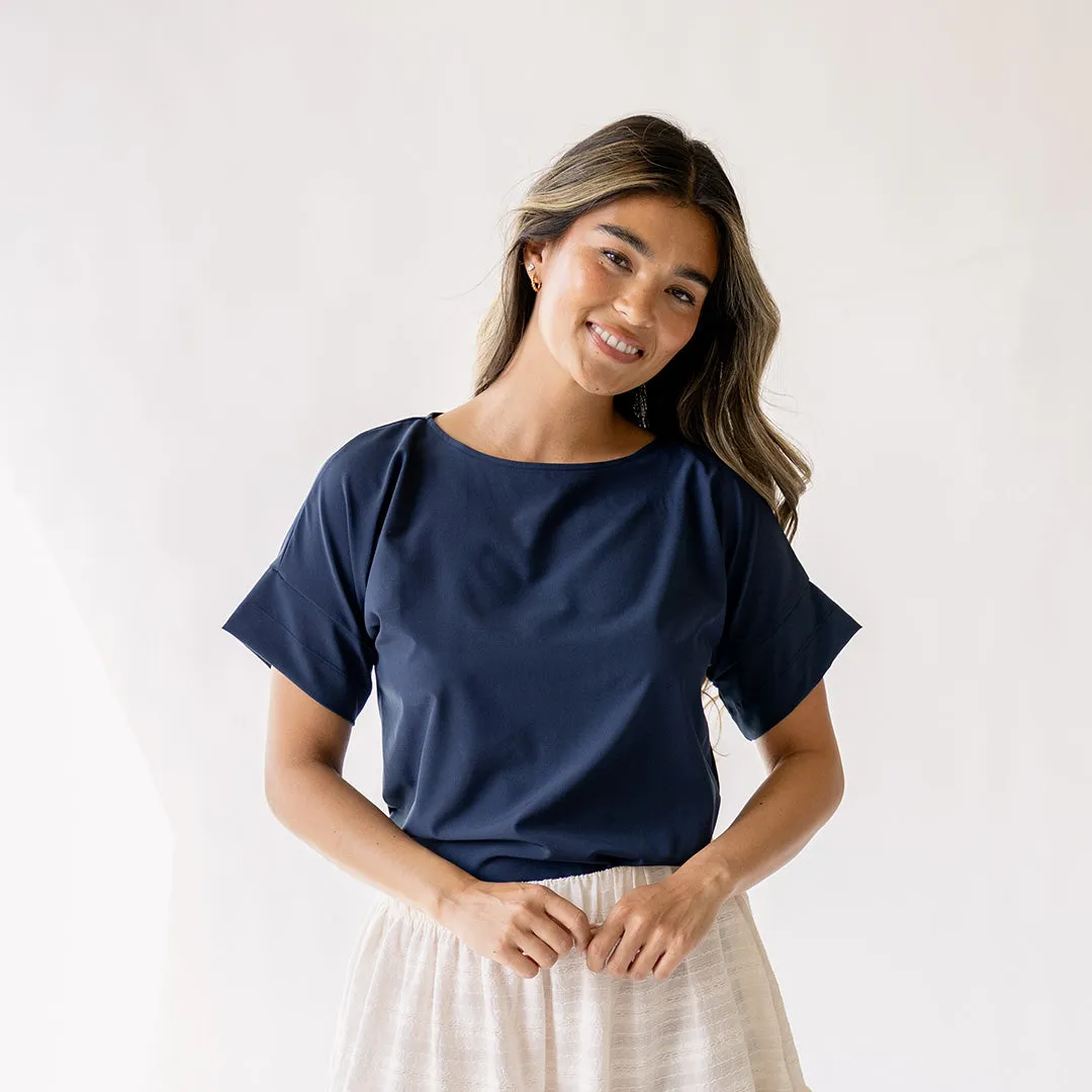 Boss Tee, True Blue sold by Albion