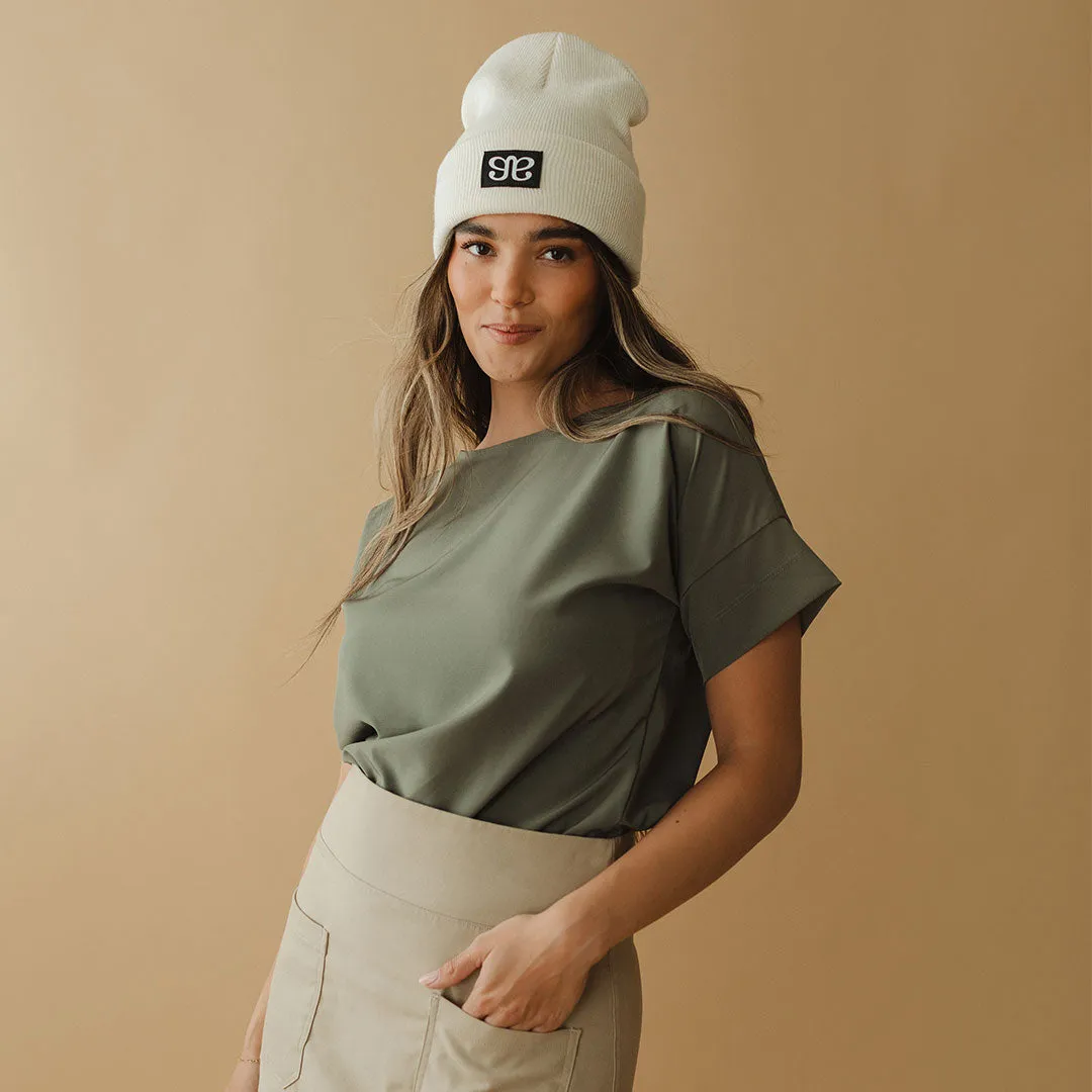 Boss Tee, Olive sold by Albion