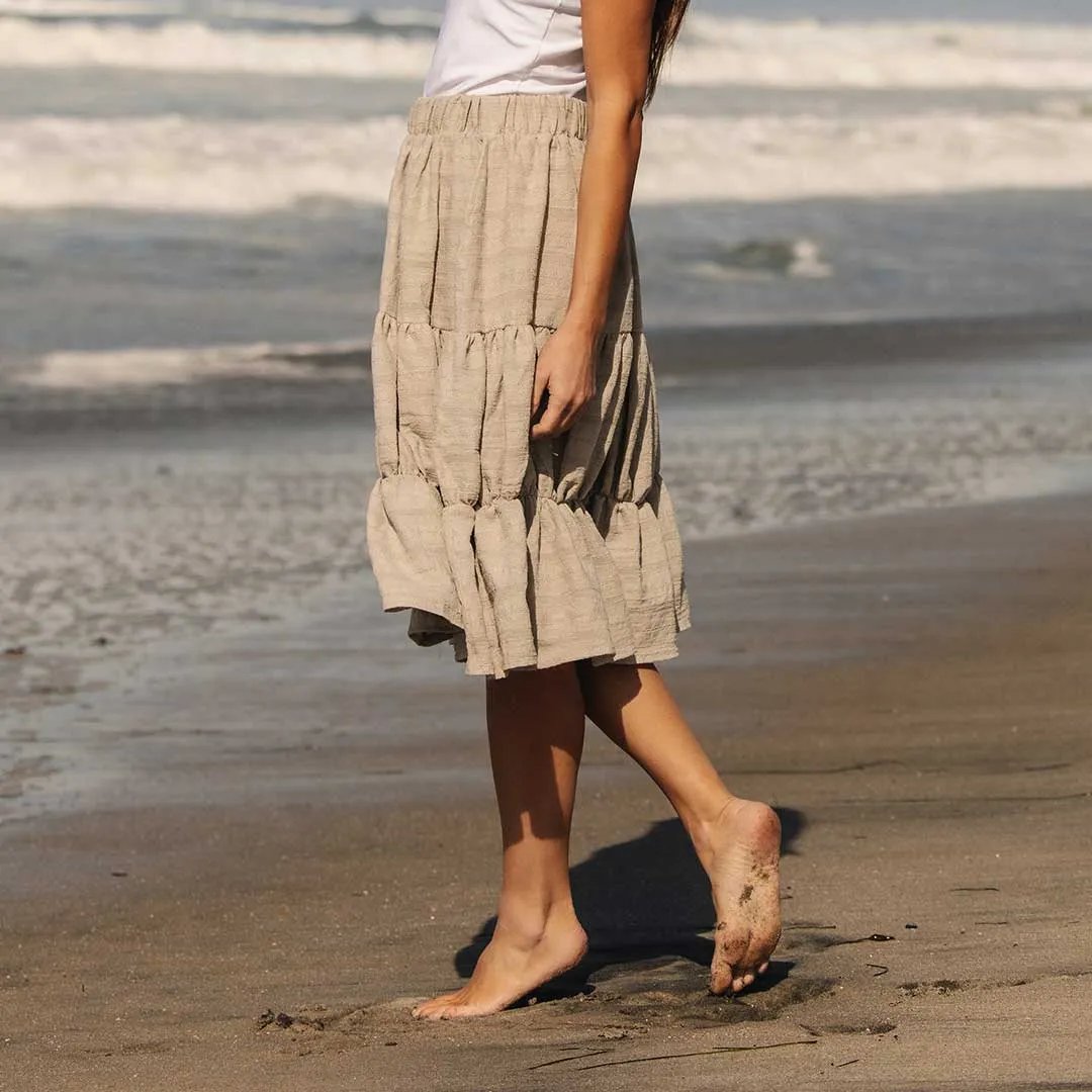 Short Tiered Skirt, Dune sold by Albion product image thumbnail 4