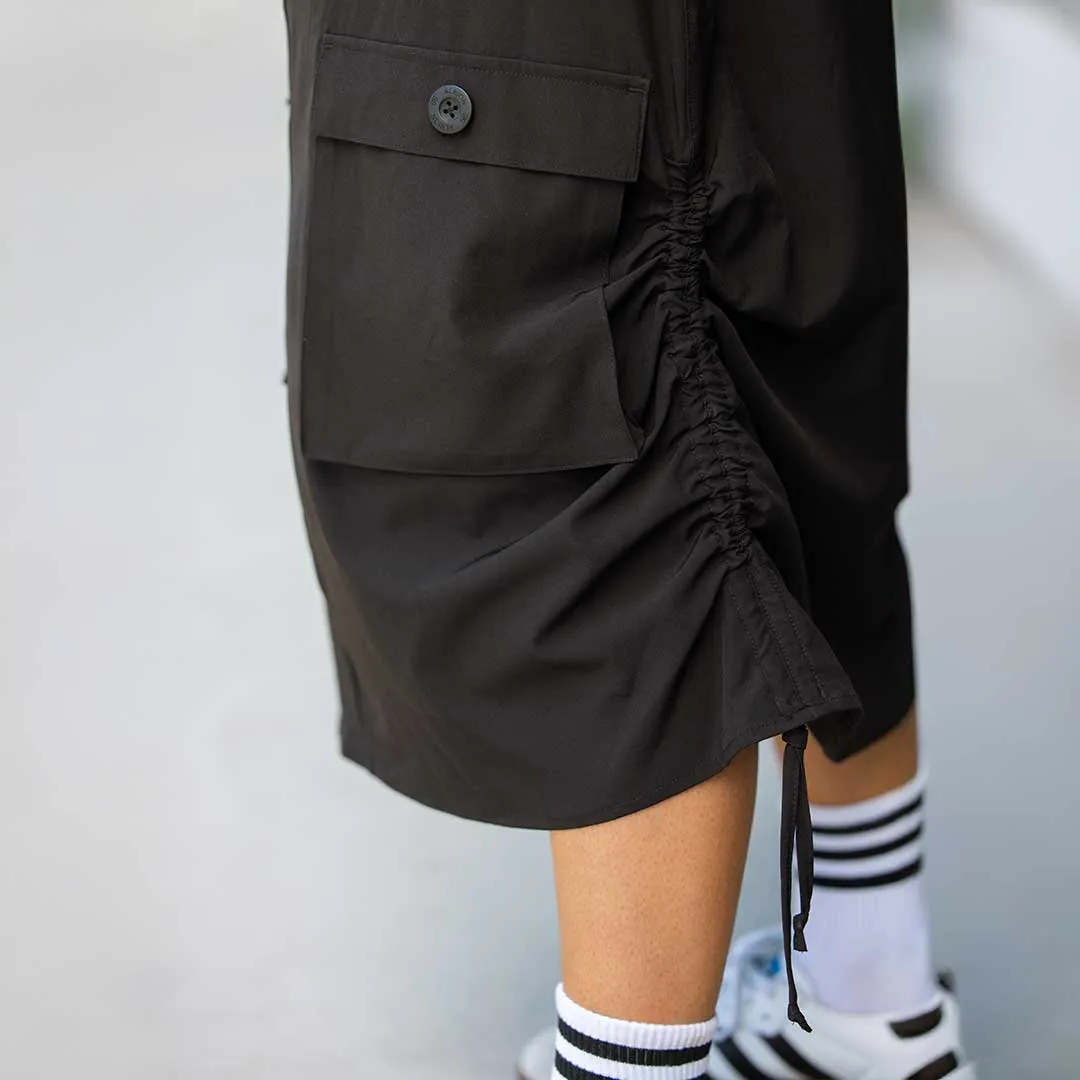 Maxi Cargo Skirt, Black sold by Albion product image thumbnail 2