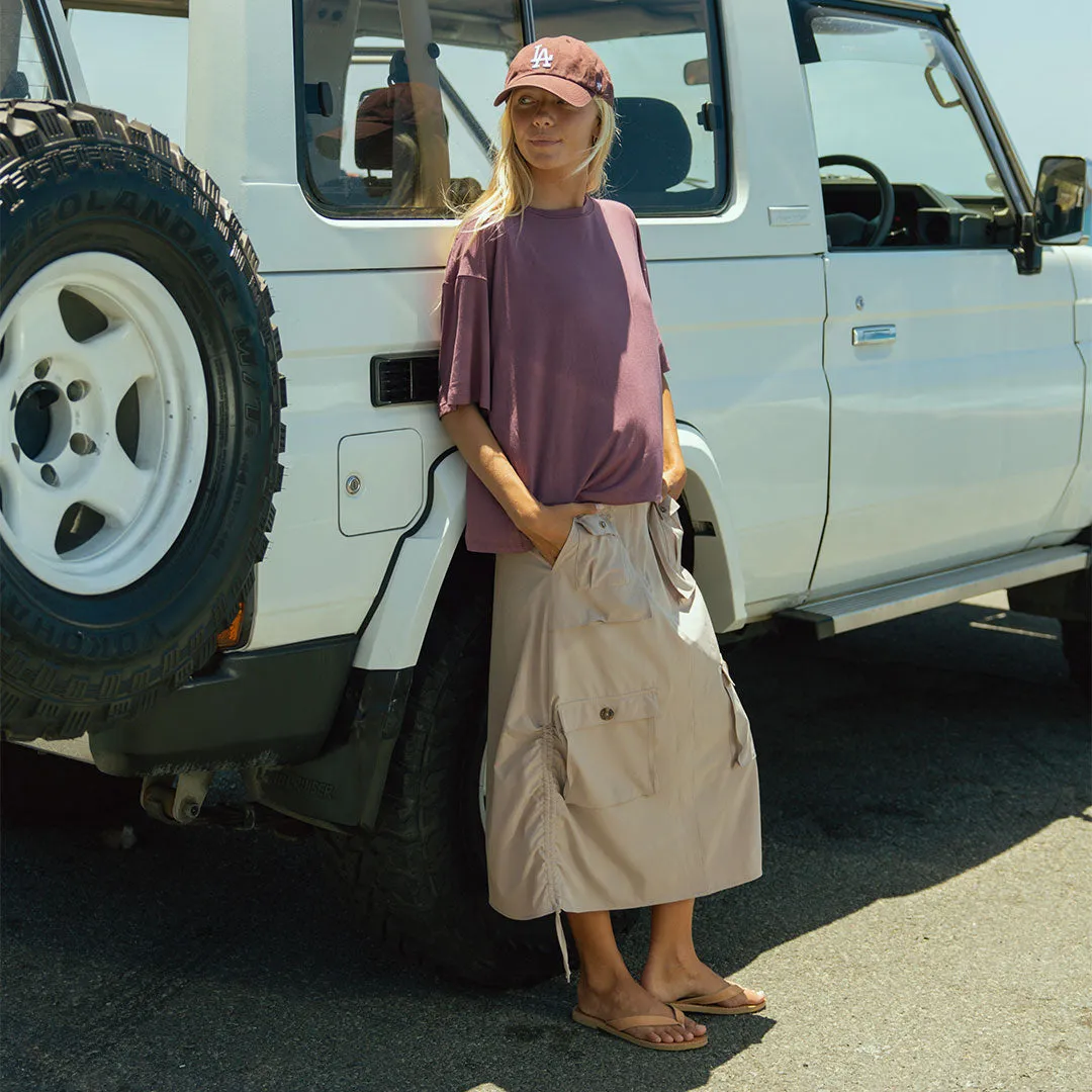 Maxi Cargo Skirt, Cobblestone sold by Albion product image thumbnail 2