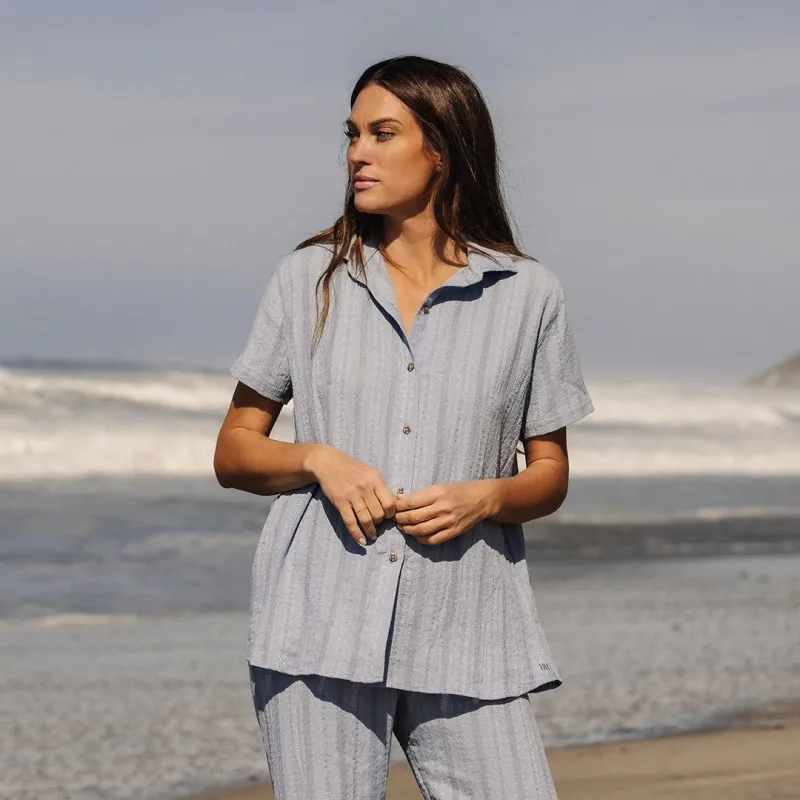 Cabana Shirt, Dusk Blue sold by Albion