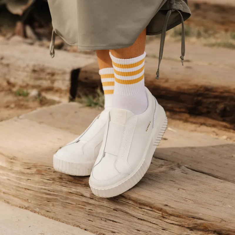 Sorel Ona Ave Slip On Sneaker, Sea Salt/Chalk sold by Albion