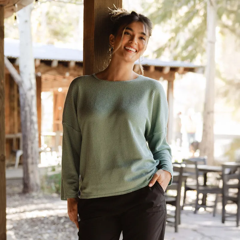 Sabrina Ribbed Pullover, Deep Spa made by Albion