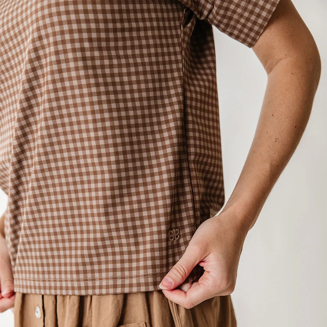 Boss Tee, Cinnamon Check sold by Albion product image thumbnail 2