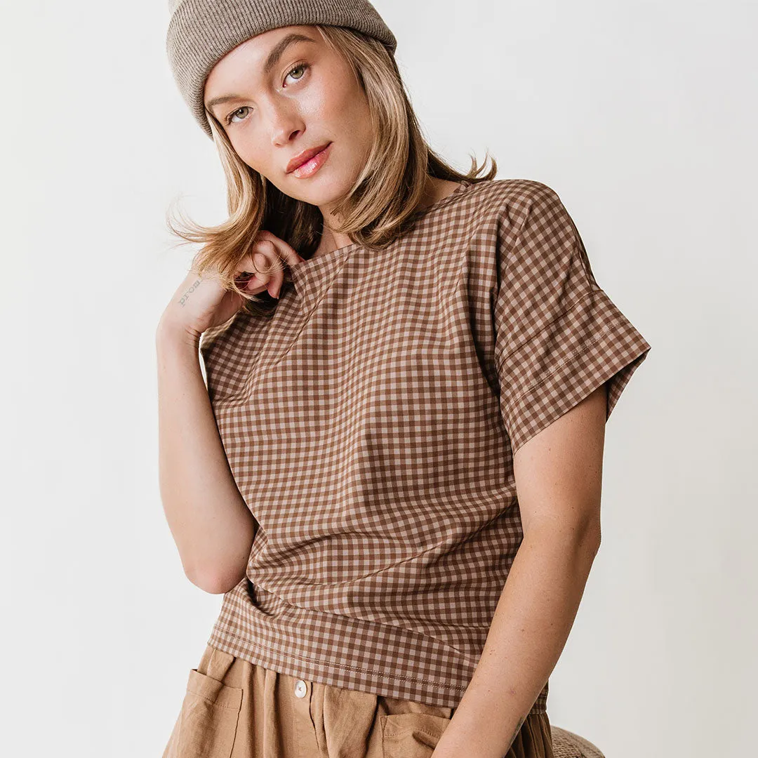 Boss Tee, Cinnamon Check sold by Albion product image thumbnail 3