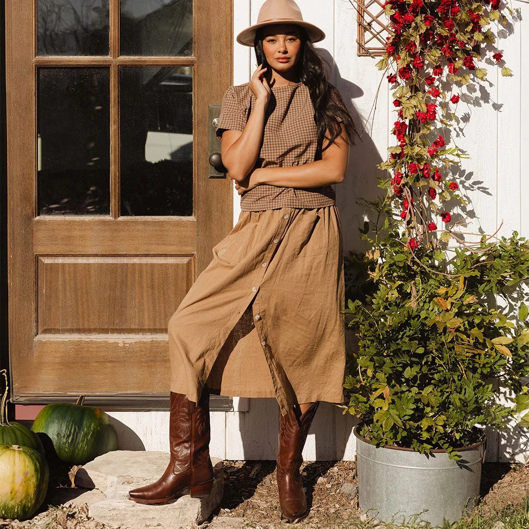 Boss Tee, Cinnamon Check sold by Albion product image thumbnail 4