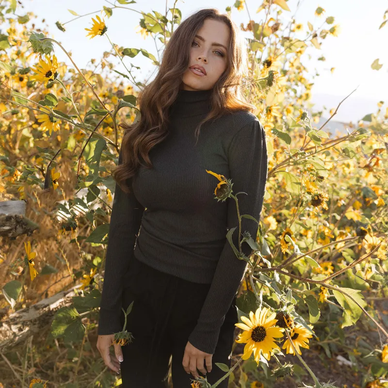 Sydney Turtleneck, Charcoal sold by Albion