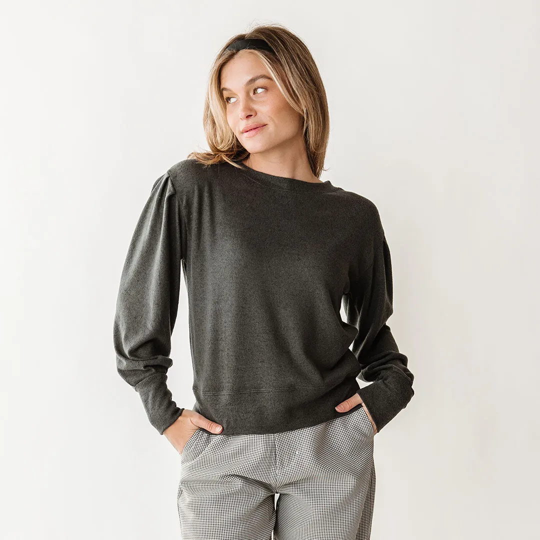 Serena Top, Charcoal sold by Albion product image thumbnail 2